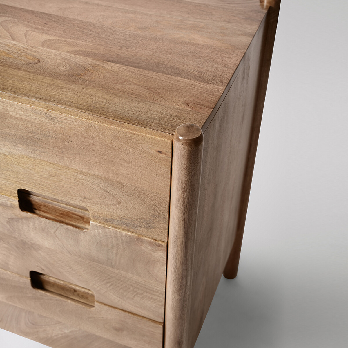 Biscoe Mango Wood 3 Drawer Chest Of Drawers light wood, SWOON