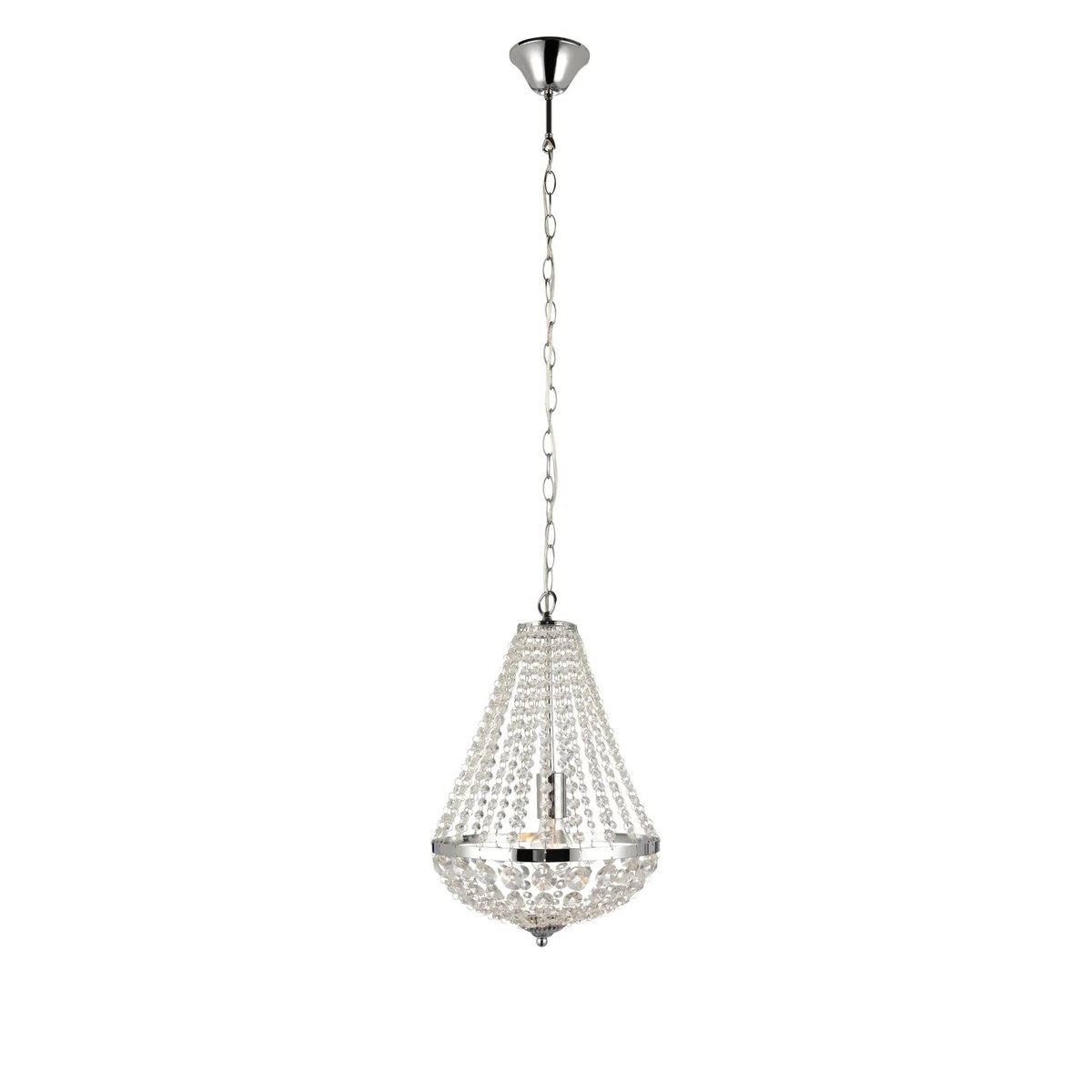 Lustre en cristal GRANSO argent, MARKSLOJD