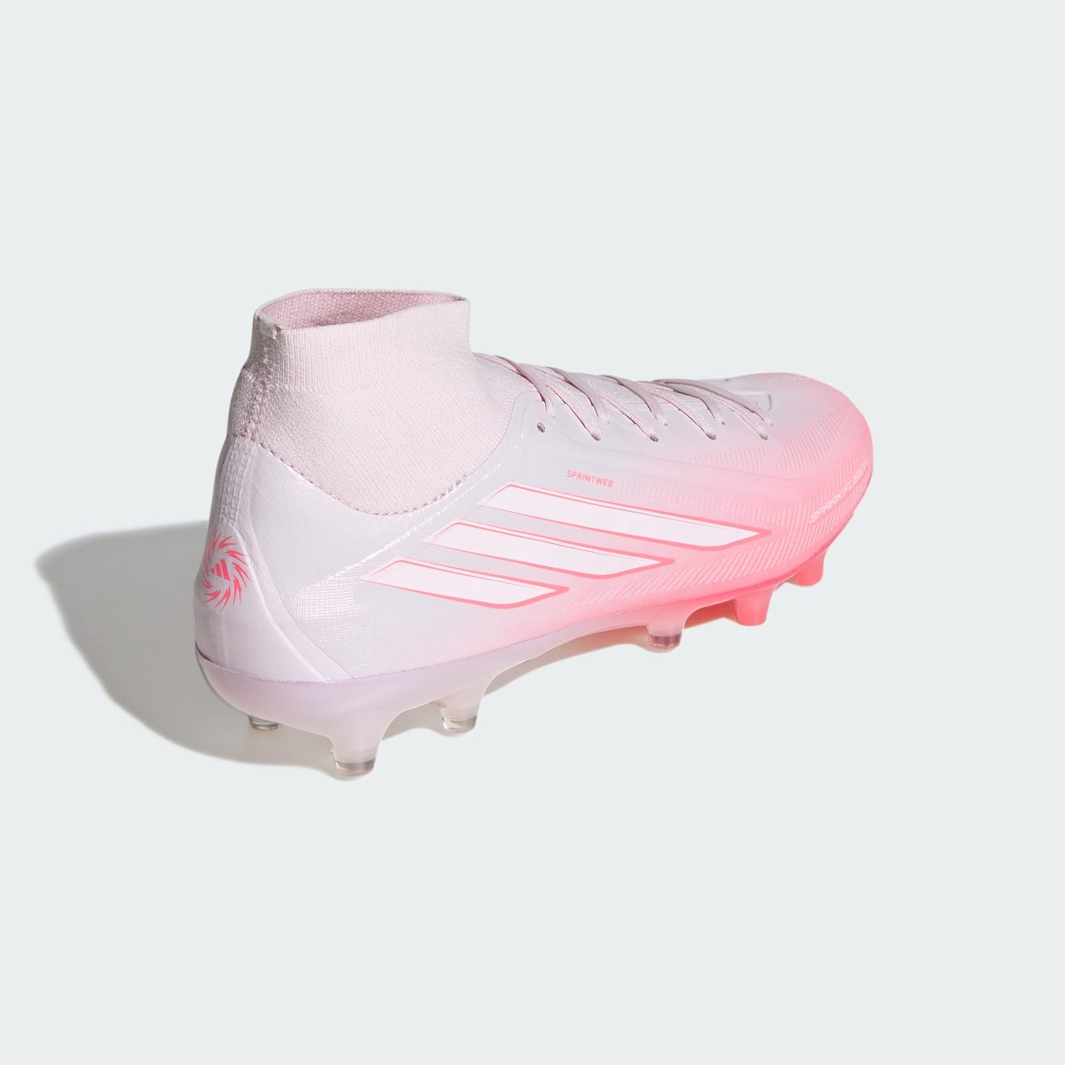Chaussure De Football Mi-Montante F50 Sparkfusion Pro Terrain Souple/Terrain Synthétique Femmes solar turbo / cloud white / distilled pink, adidas Performance