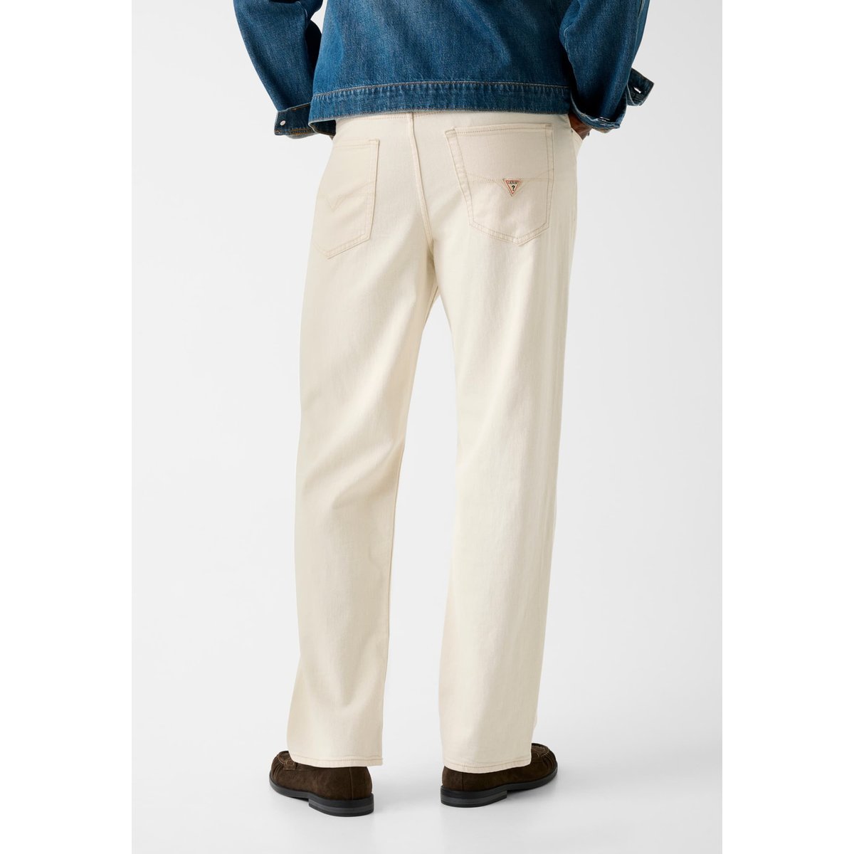 Jeans Owen Relaxed crème, GUESS