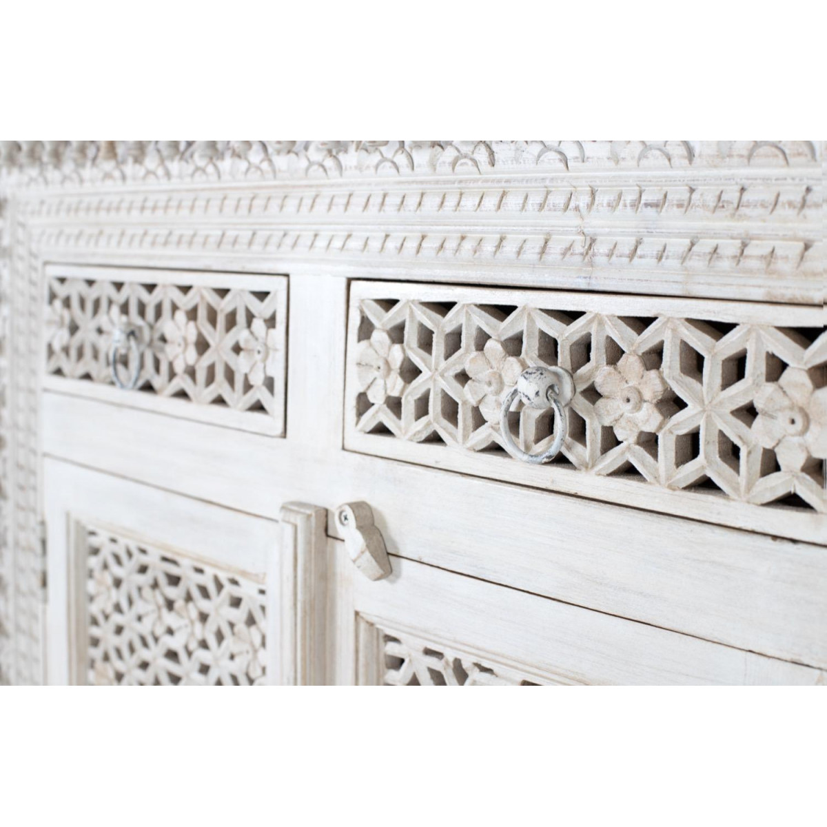Bahut - OLÉNIE blanc, DECORATION D’AUTREFOIS