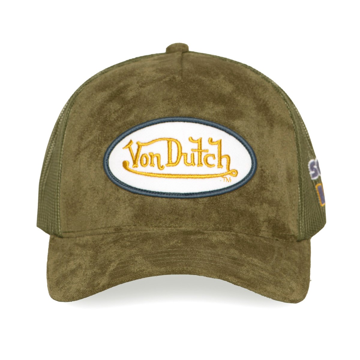 Casquette Trucker FUR kaki/blanc/jaune/violet, VON DUTCH