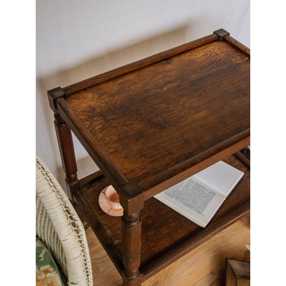 Desserte en bois Henriette N°152 - Bon état bois foncé, DEBONGOUT