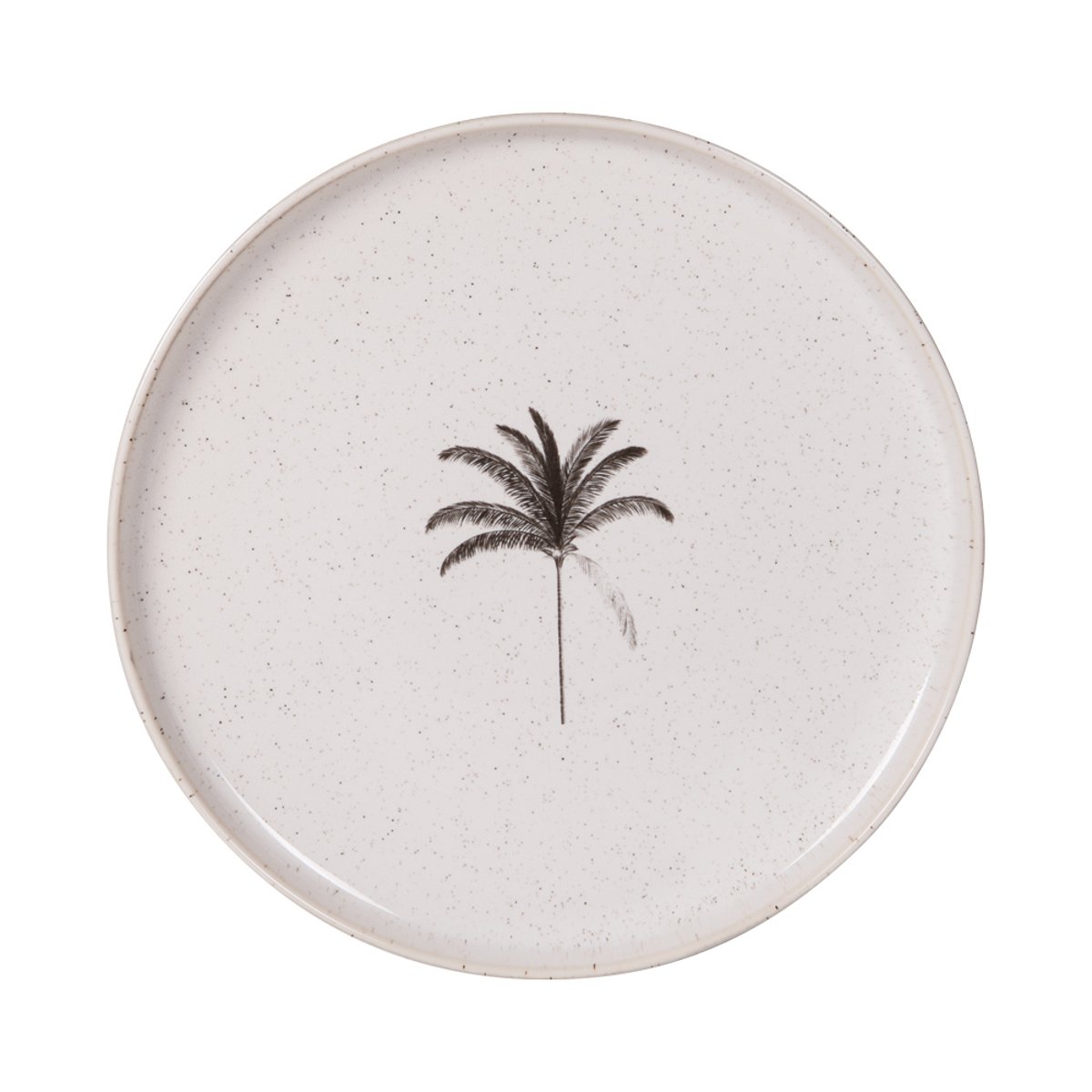 Assiette plate Palm 27 cm (lot de 6) blanc, TABLE PASSION