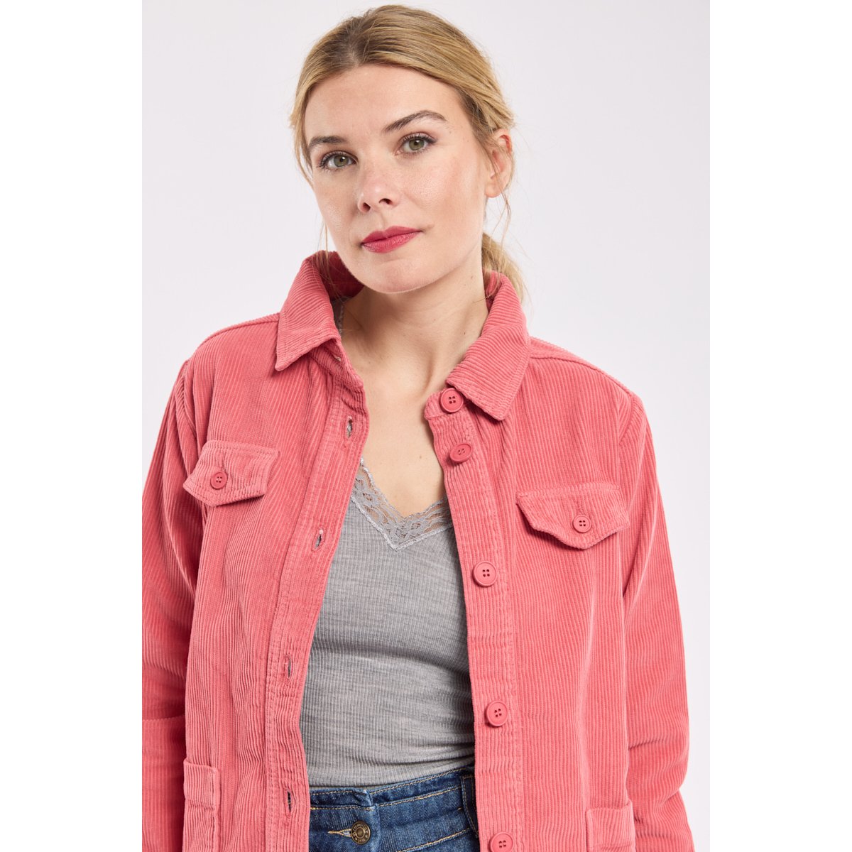 Veste velours côtelé DEAUVILLE rosy, ARMOR-LUX