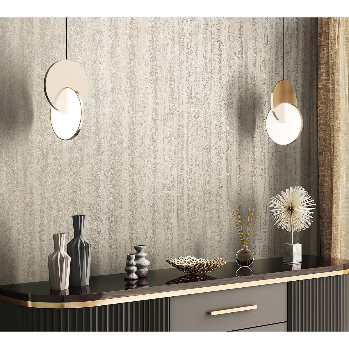 Papel de parede Kylie 6838, INTERELIFE bege, INTERELIFE