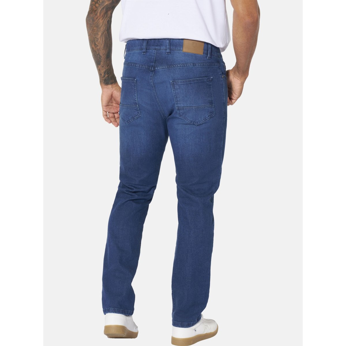 Jeans à taille coulissante SANDUR bleu, JAN VANDERSTORM