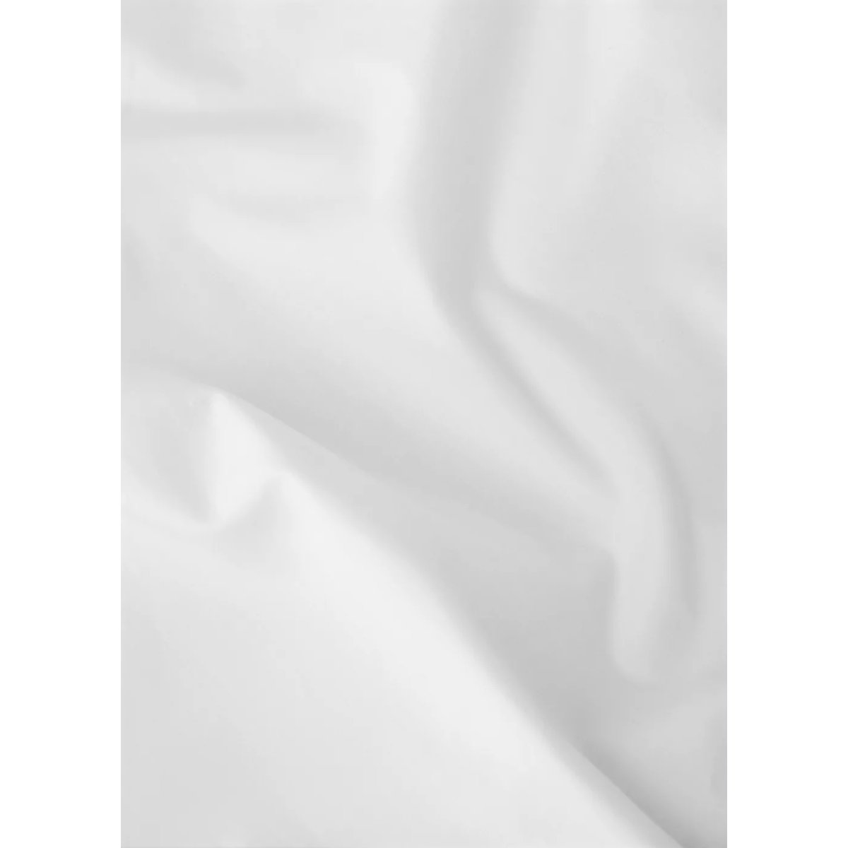 Drap plat percale de coton lit 180 cm blanc, MANGO HOME