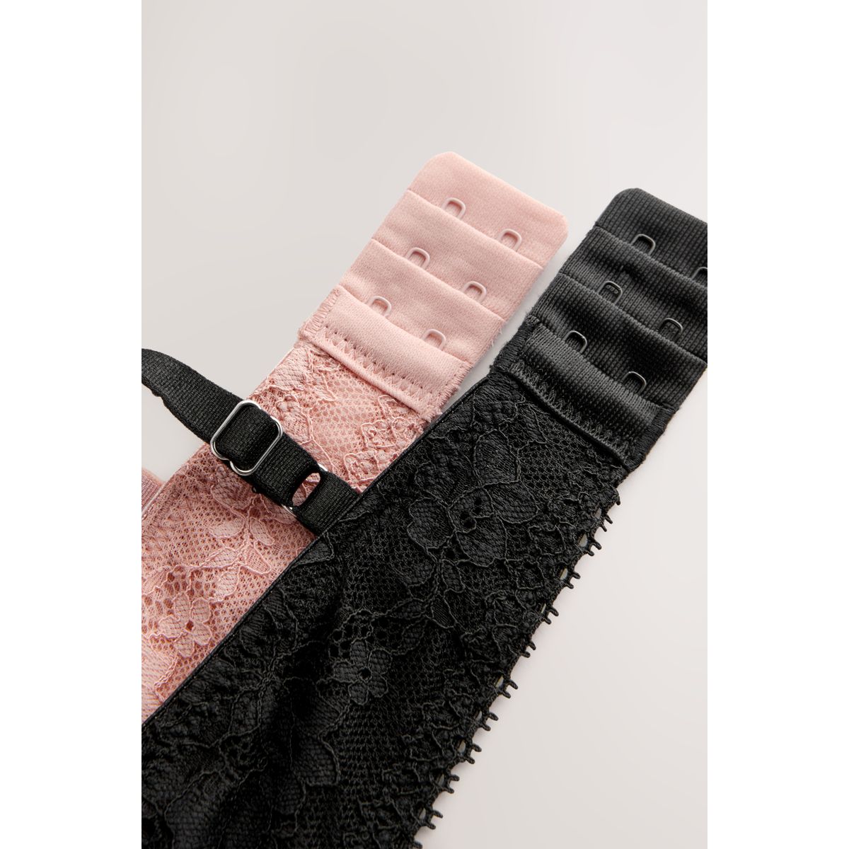 Soutien-gorge sans armatures, lot de 2 noir/rose, NEXT