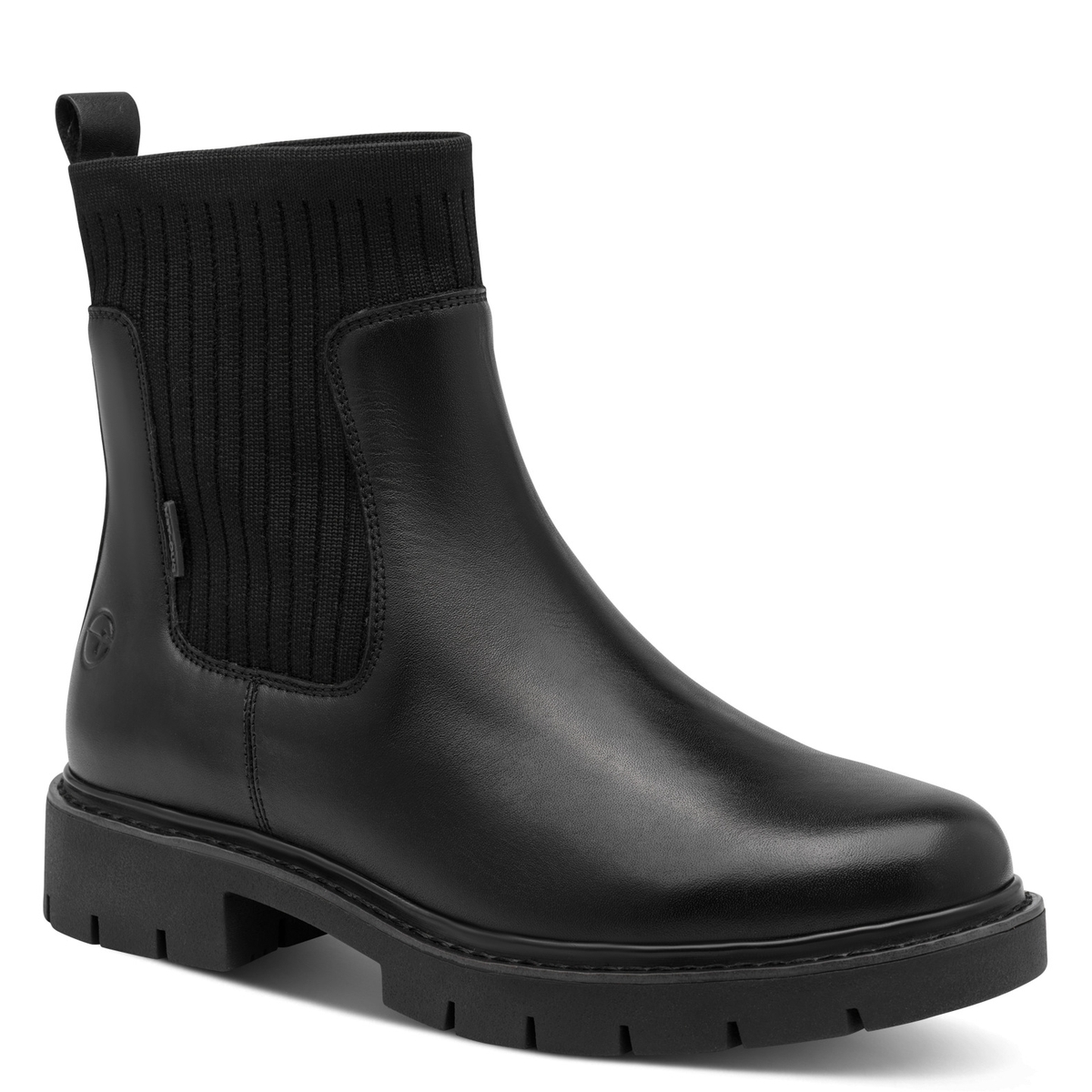 Bottine Chelsea coupe ample noir, TAMARIS