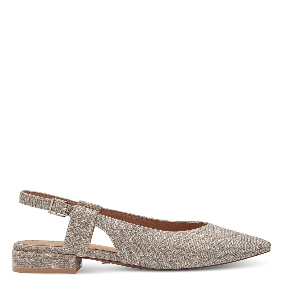 escarpin talon bloc beige beige nappa souple, S.OLIVER