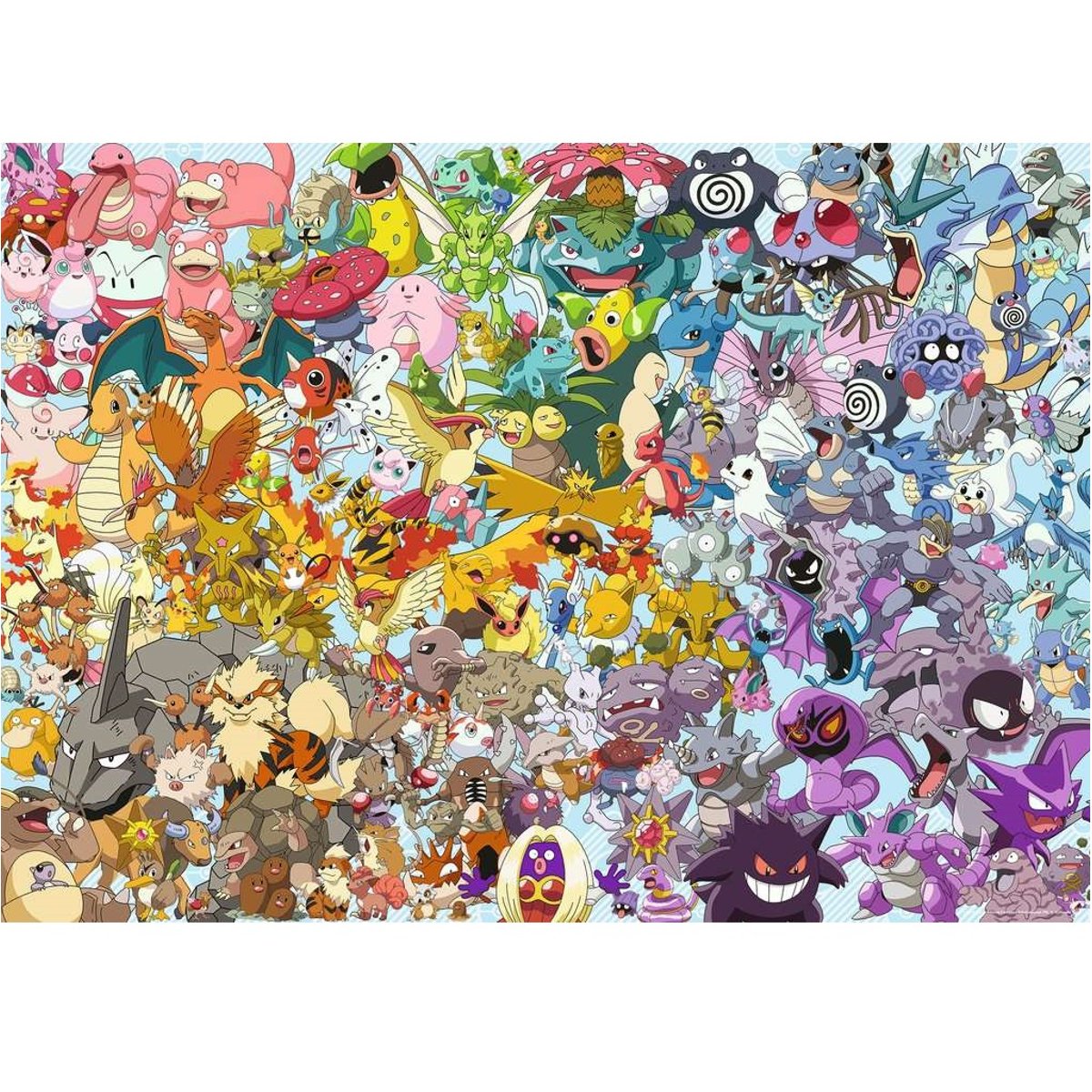 Challenge Puzzle Pokémon 1000 pièces blanc, RAVENSBURGER