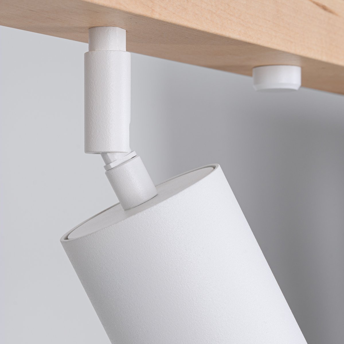 Plafonnier Acier Bois/Blanc GU10 4 Verdo marron, EDEN