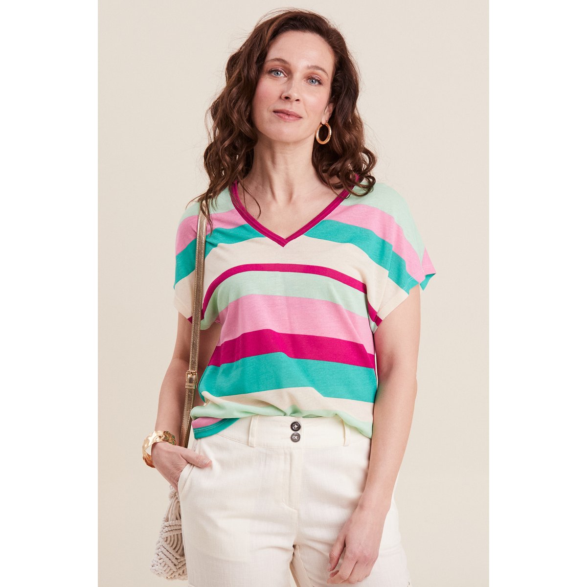 T-shirt manches courtes rose, BREAL