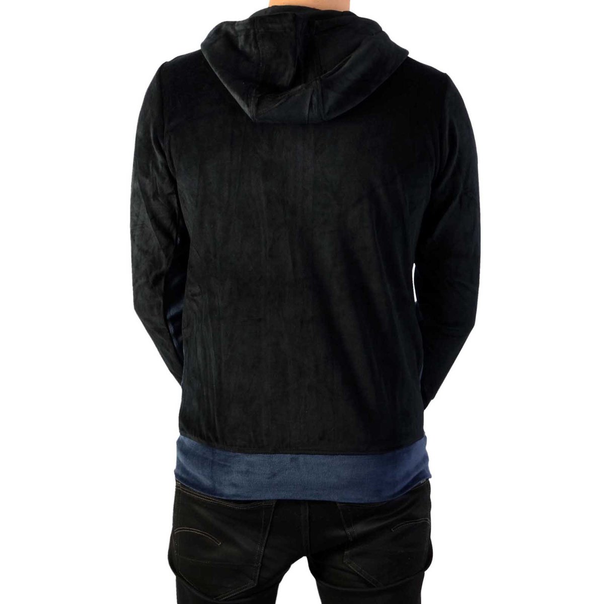 Sweat Zippé à Capuche noir/marine, ELLESSE