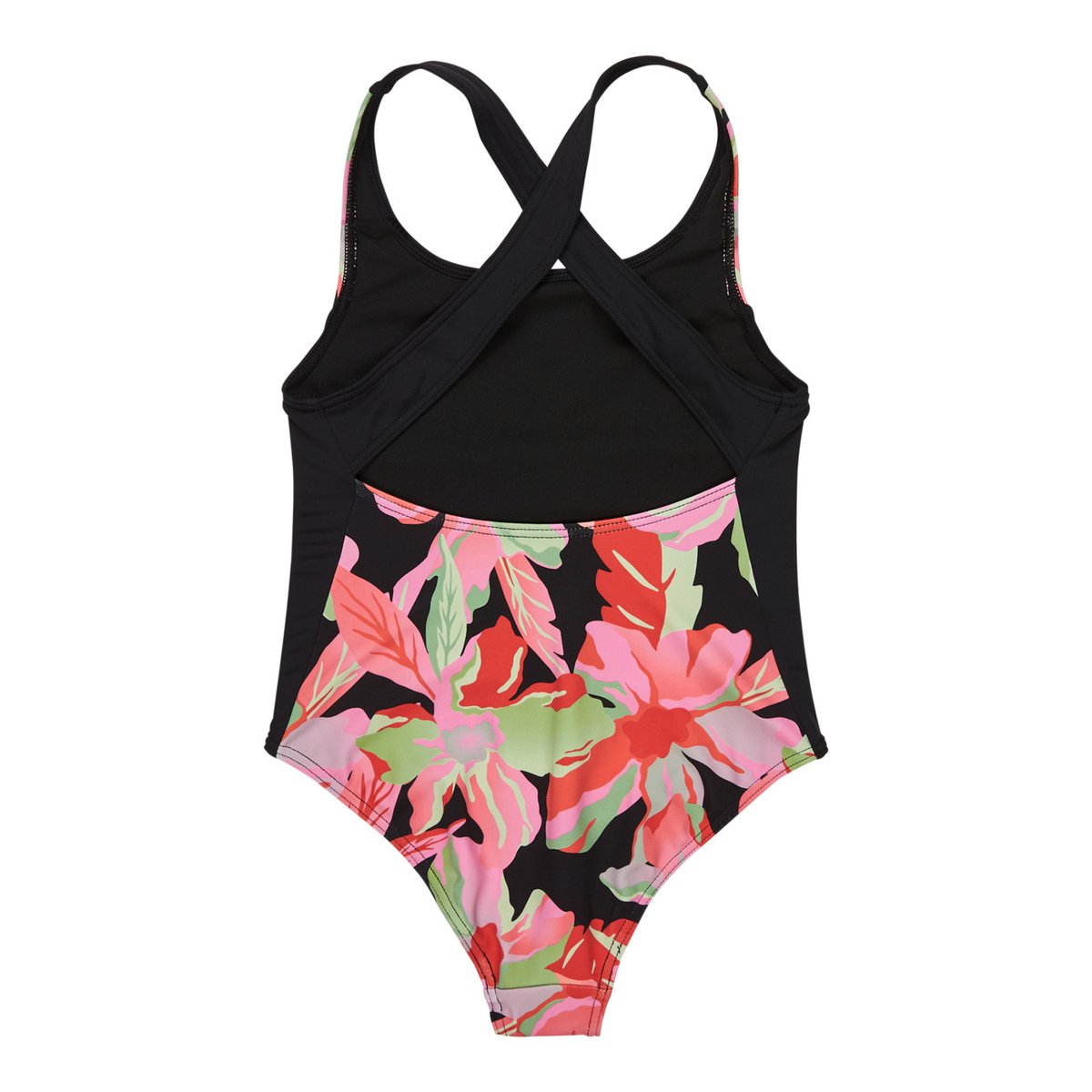 Maillot de bain une pièce ACTIVE. noir anthracite the moves floral, ROXY