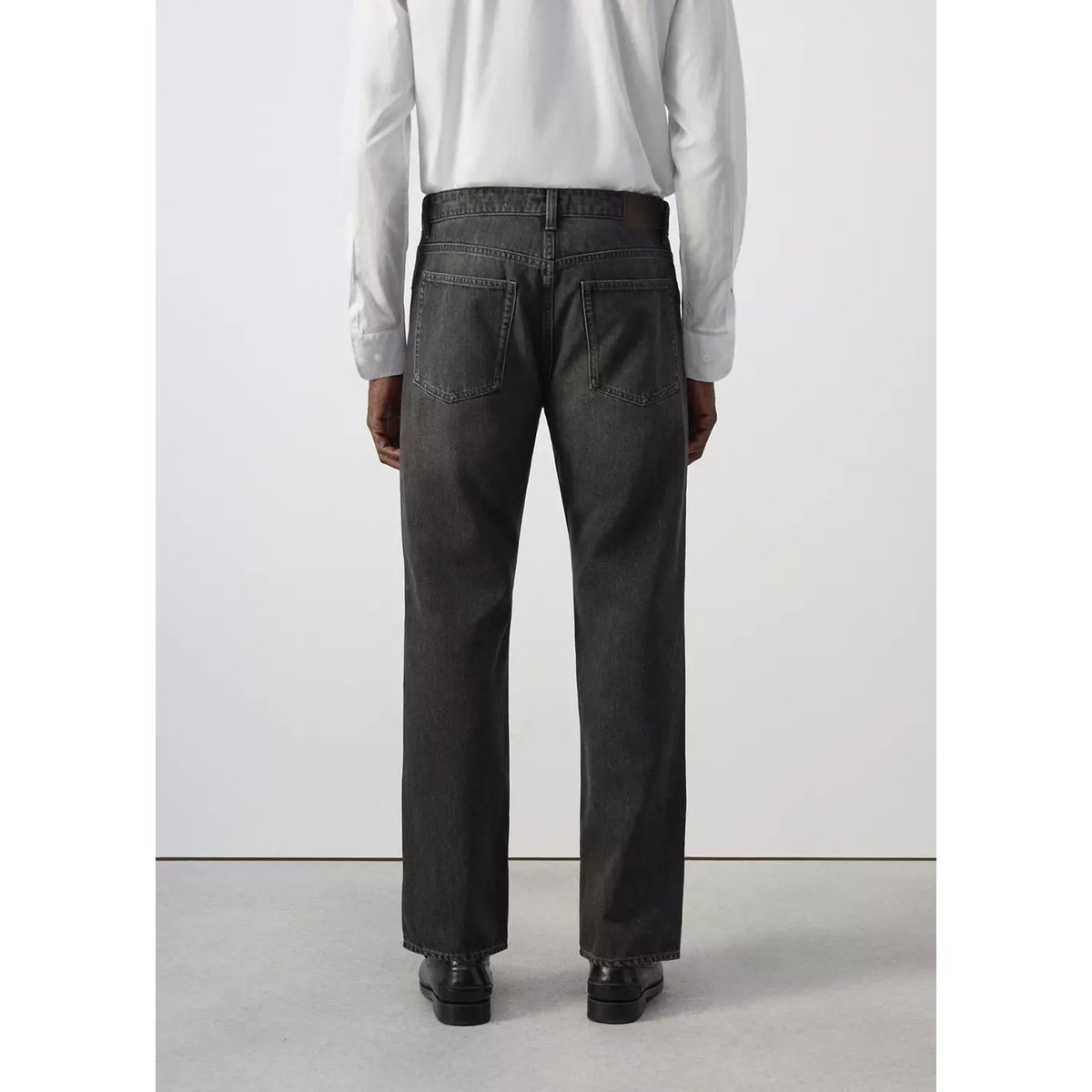 Jean Moby relaxed fit délavé foncé gris, MANGO MAN