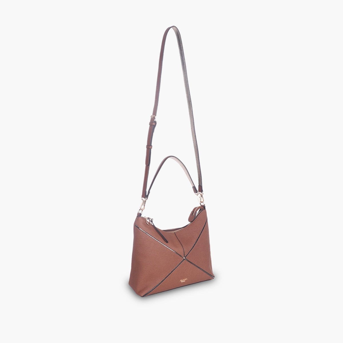 Sac hobo Tamelia cognac,doré, LOLLIPOPS