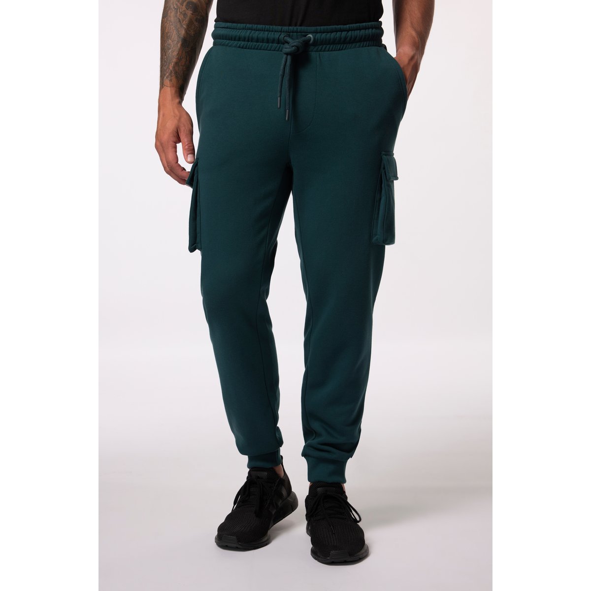 Pantalon cargo en molleton. Collection pétrole foncé, JP1880