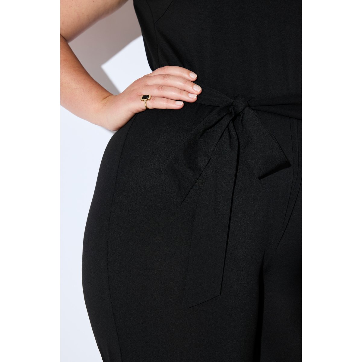 Combinaison sans manches en jersey noir, ULLA POPKEN