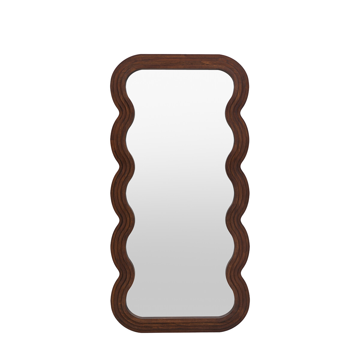 180cm Hensley Wavey Leaner Mirror in Brown brown , ÉDITÉ
