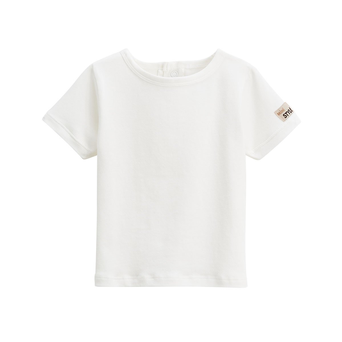 Ensemble salopette bébé et t-shirt Auguste sable, PETIT BEGUIN