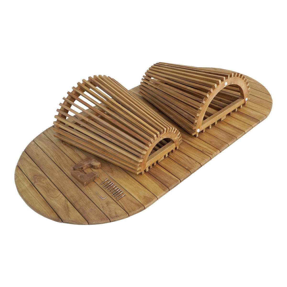Table à manger en teck naturel 200x100 KUTA bois naturel, PIER IMPORT