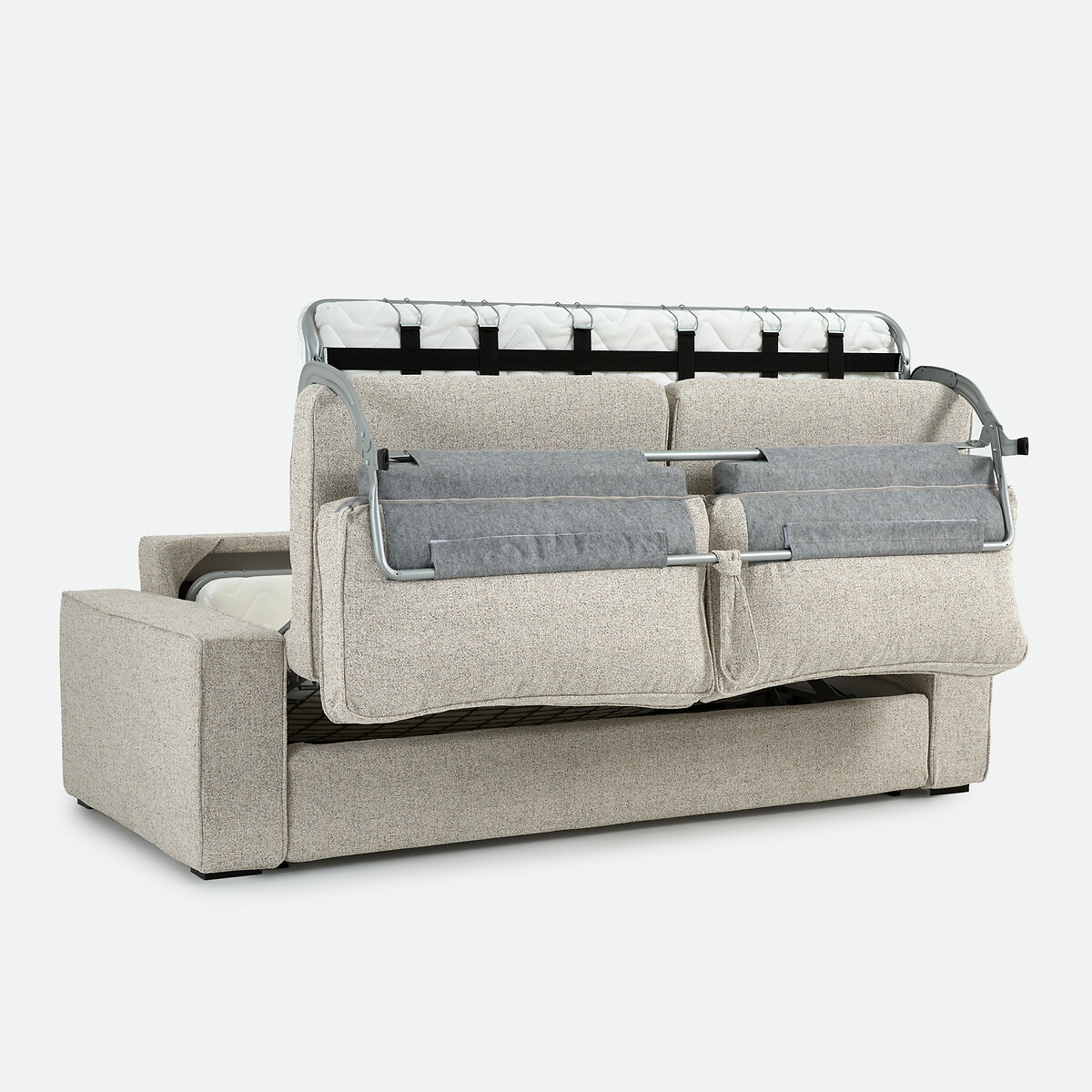 Canapé convertible 2, 3 ou 4 places, Premium HR, tissu texturé moucheté, CECILIA ecru/bleu, LA REDOUTE INTERIEURS