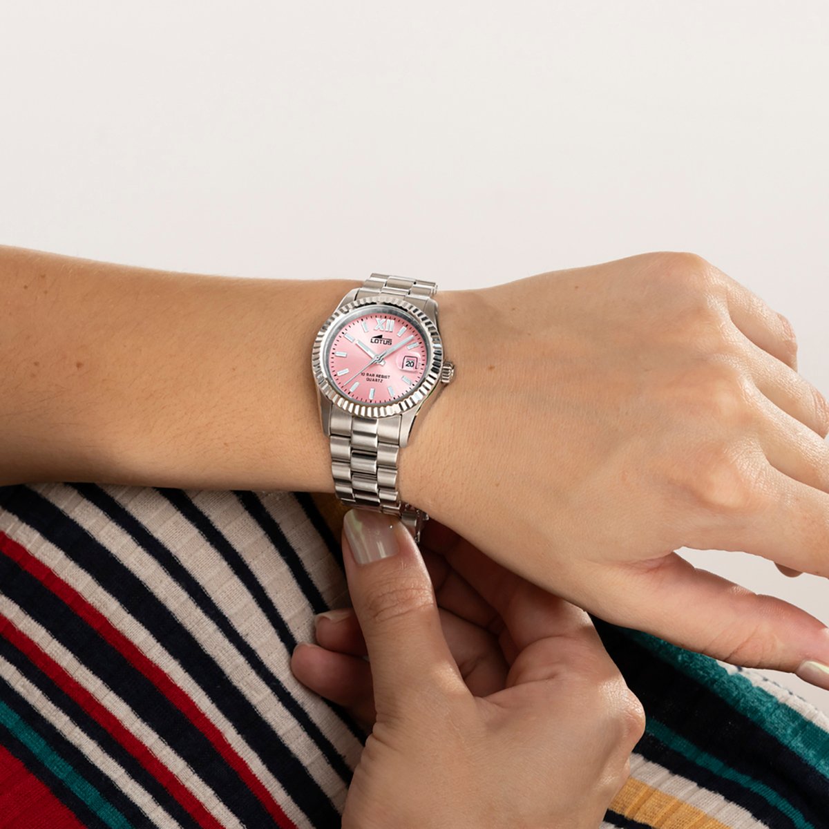 Montre Analogique FREEDOM argenté rose argenté, LOTUS