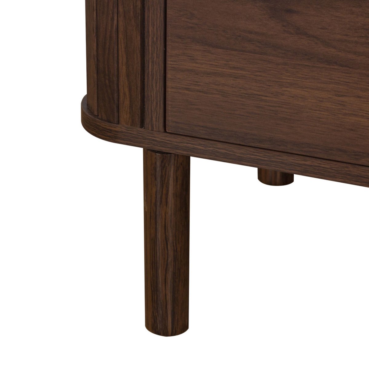 Table de chevet 1 tiroir en bois effet travertin- MAYA bois foncé, DRAWER