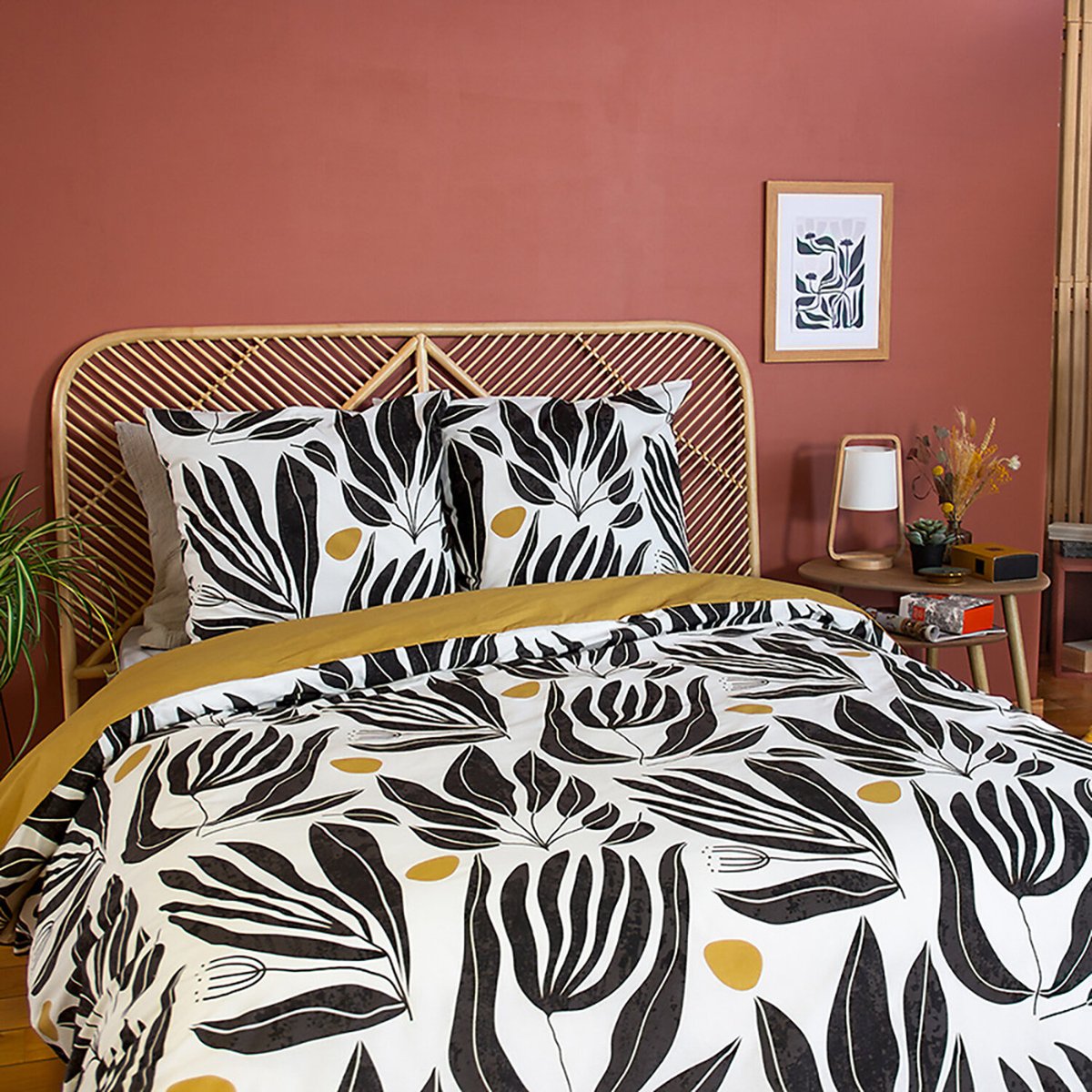 Parure imprimée housse de couette coton, NOLIe imprime, C DESIGN HOME TEXTILE