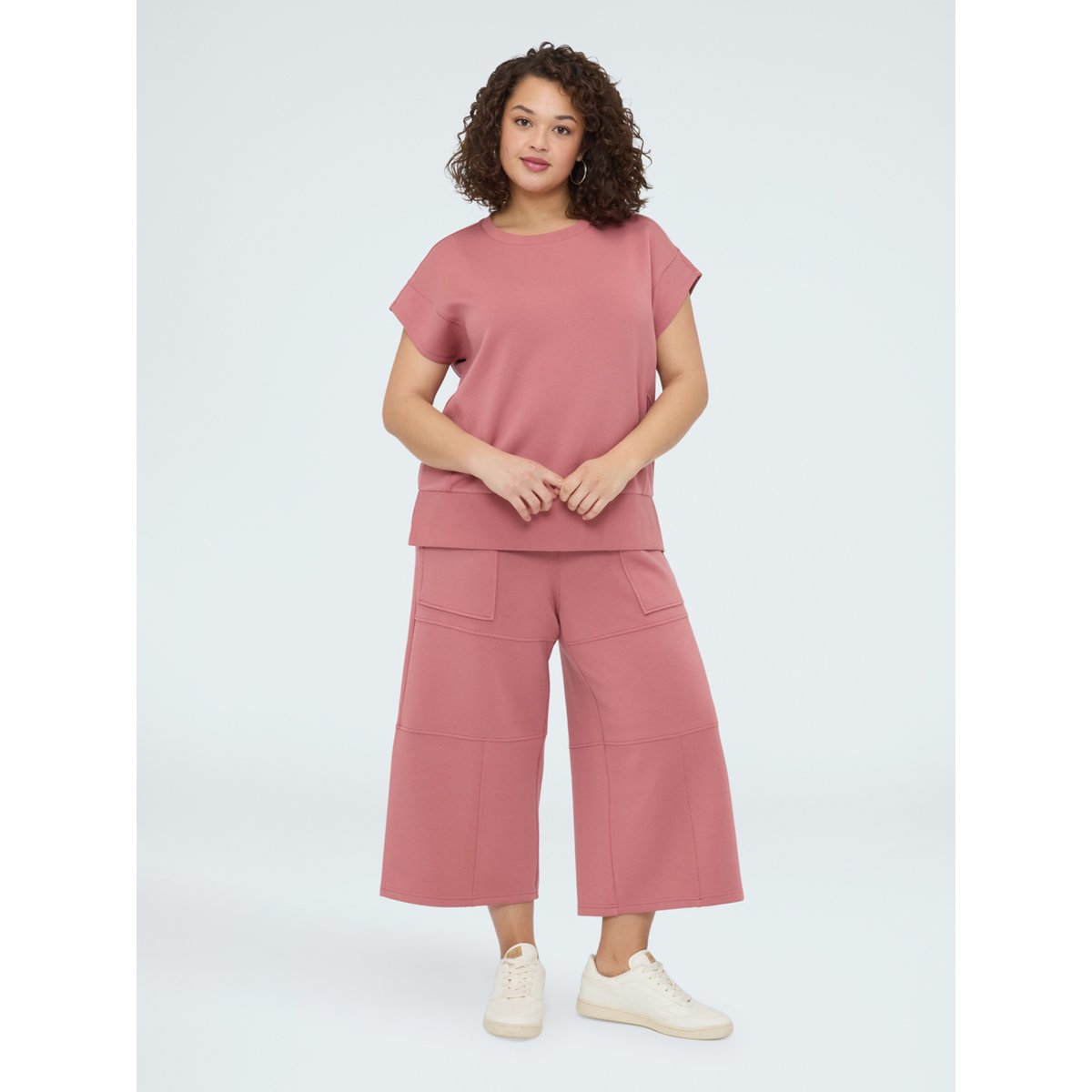 Pantalon cropped rose, FIORELLA RUBINO