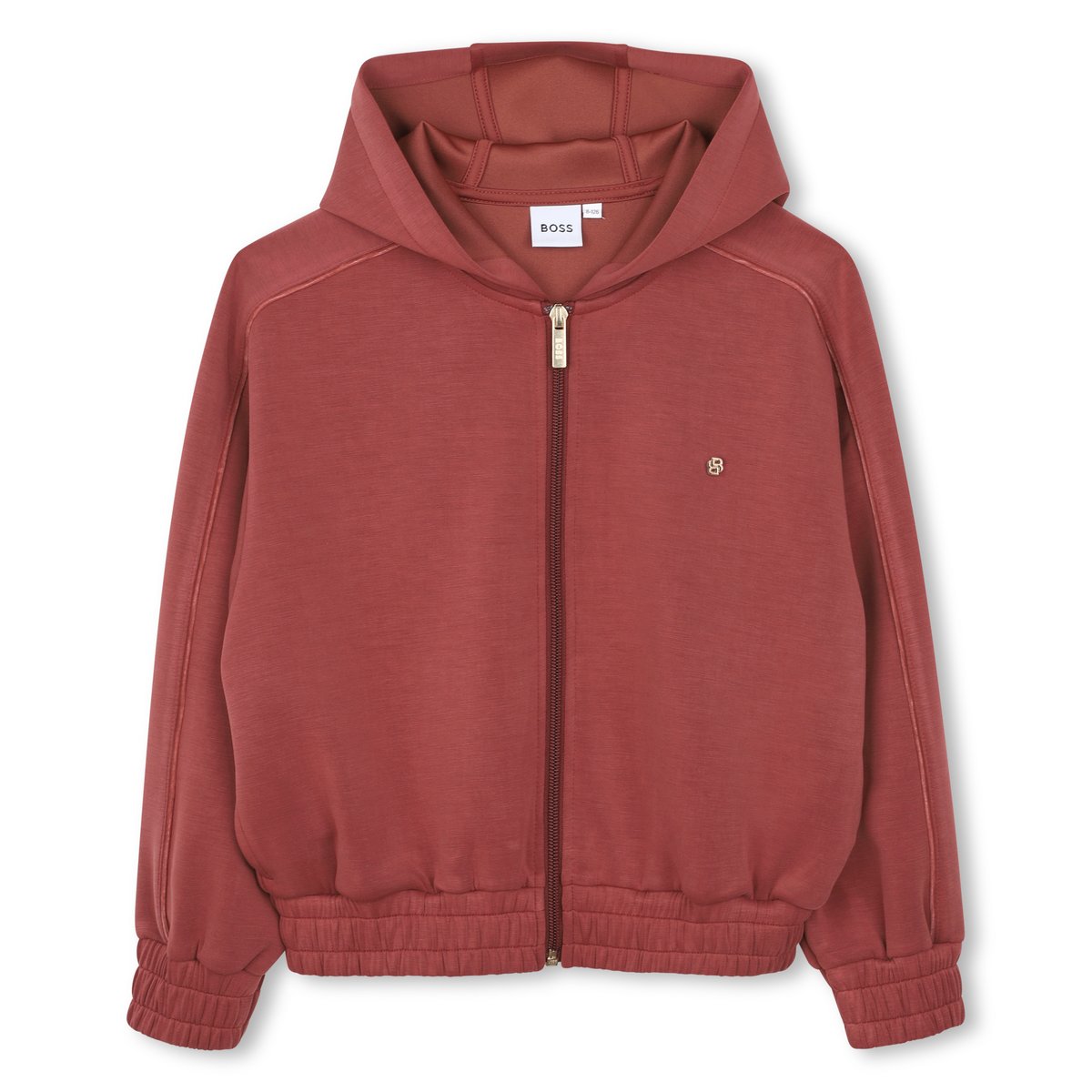 Cardigan de jogging rouge, BOSS KIDSWEAR