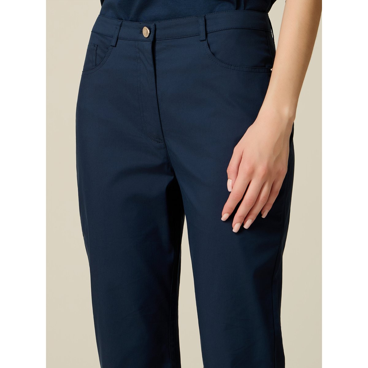 Pantalon slim bleu, OLTRE