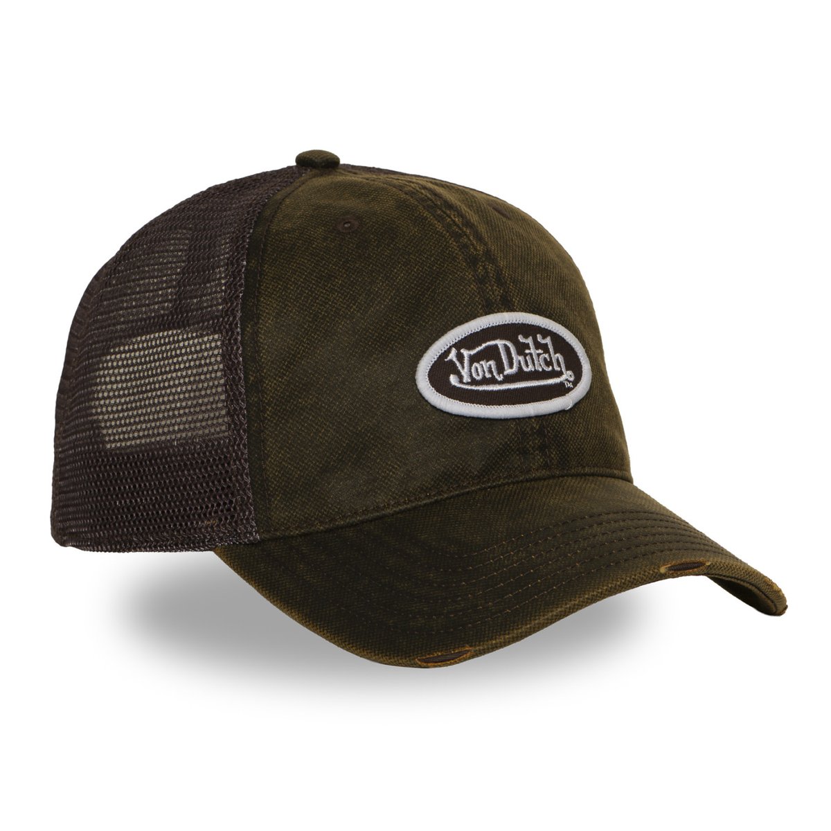 Casquette trucker MAC marron/bordeaux/blanc, VON DUTCH