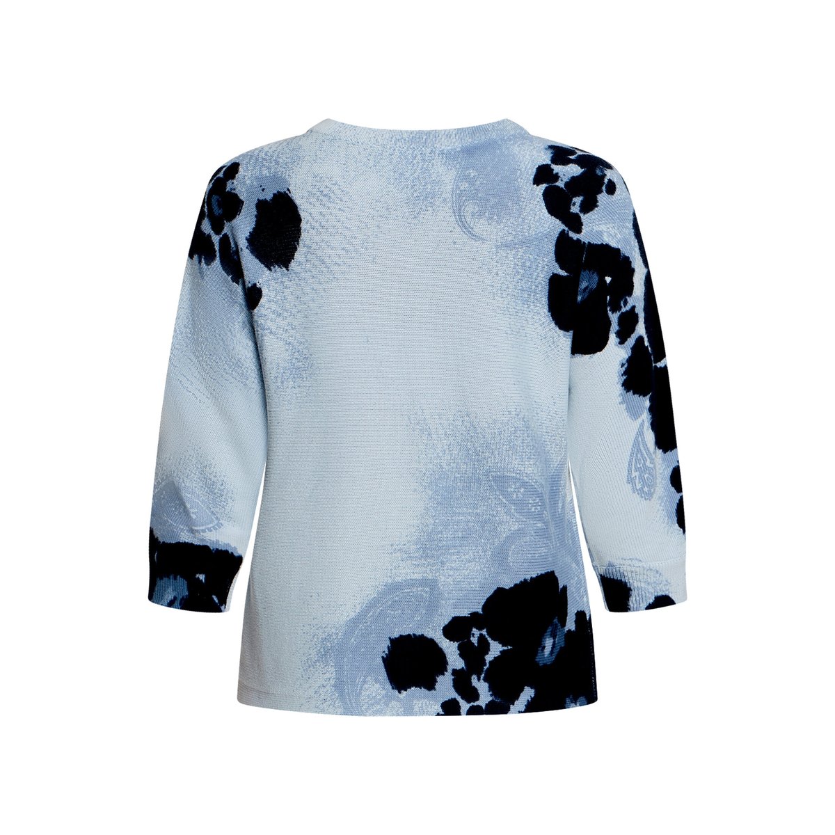 Pull-over en maille à manches chauve-souris light blue/blue, BETTY BARCLAY