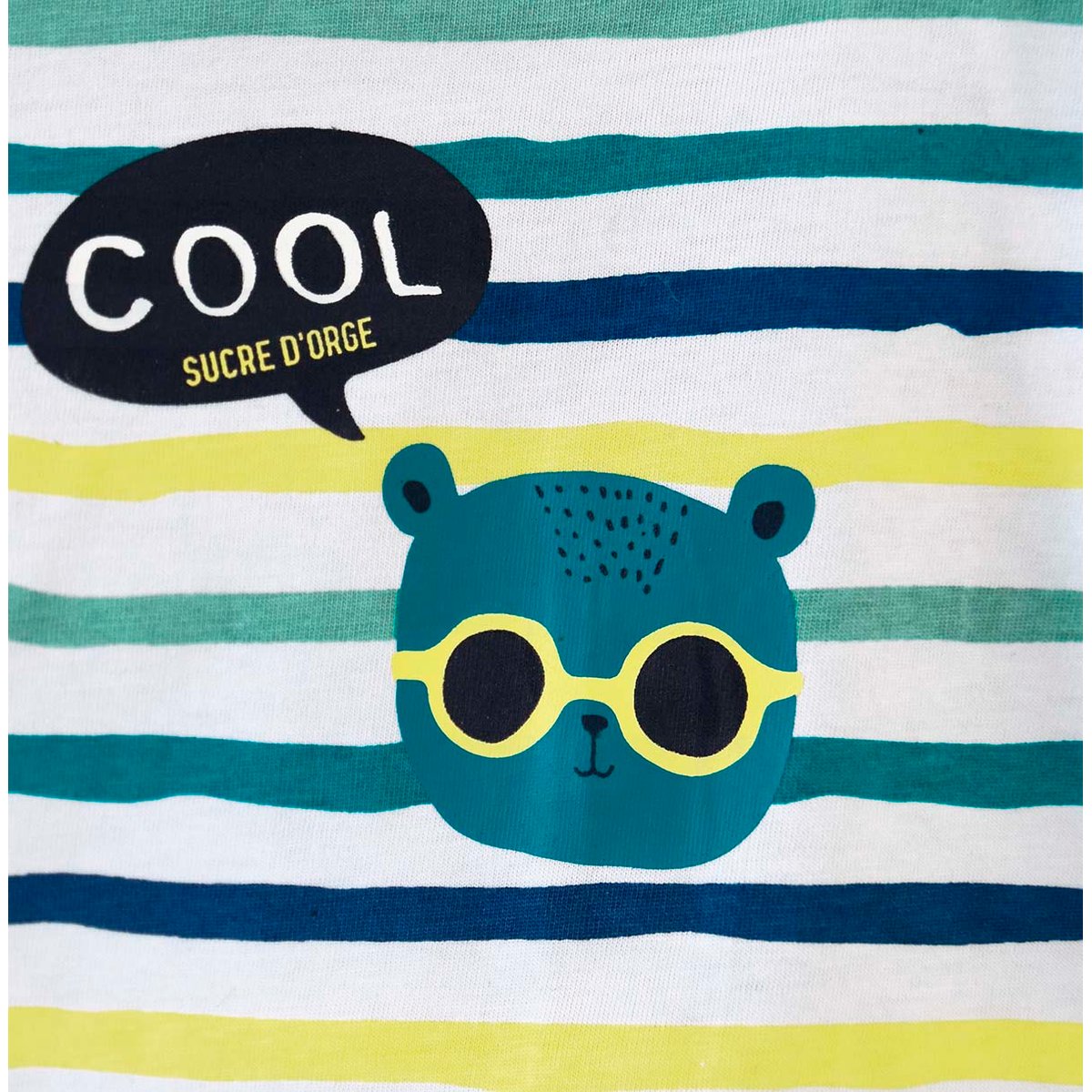 Tee shirt short cornelio blanc, SUCRE D'ORGE