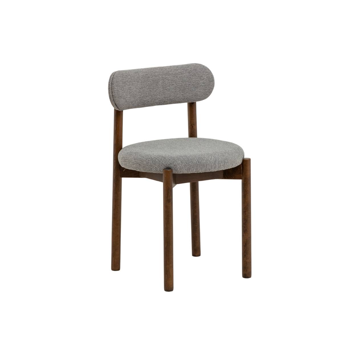 Lot de 2 chaises en bois de hêtre LÉRIDA bois foncé, MADE IN MEUBLES