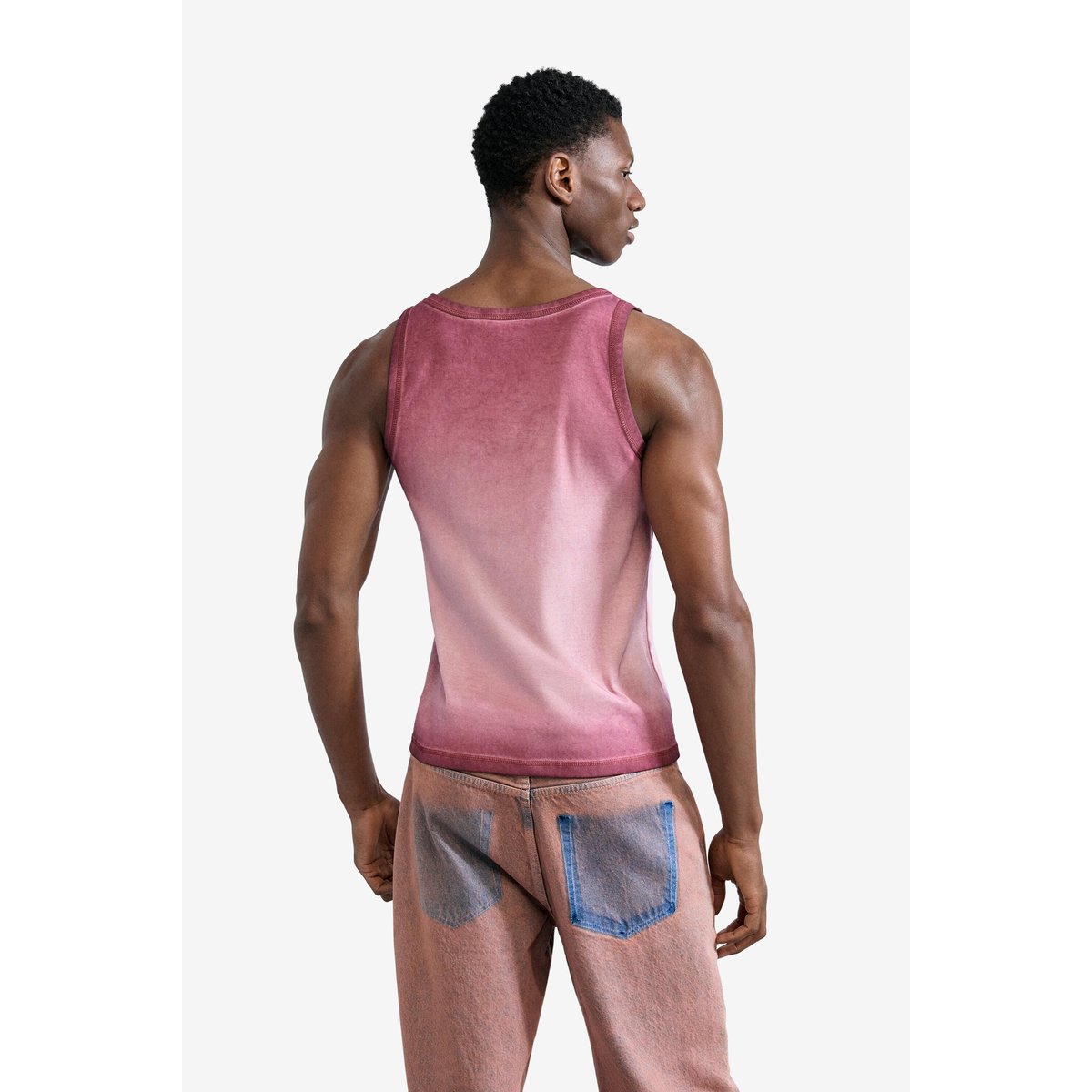 Camiseta à bretelles logo rose, DESIGUAL