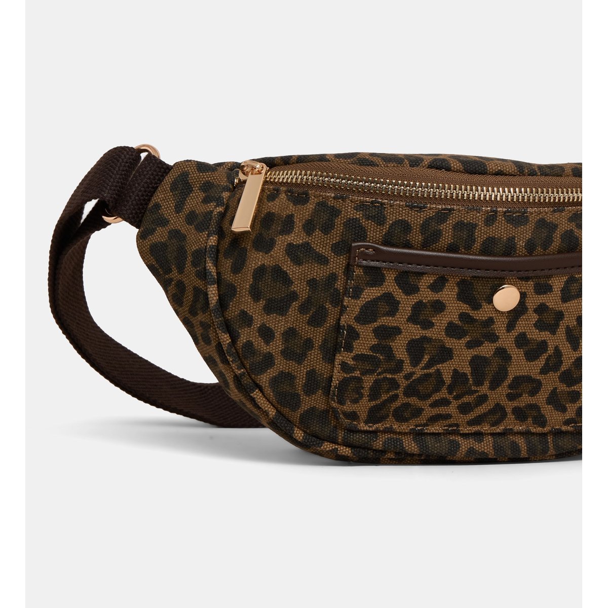 Sac banane almaz canvas léopard coton léopard, GALERIES LAFAYETTE