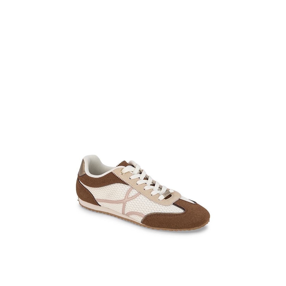 Baskets en cuir Alba blanc/marron, LES TROPEZIENNES PAR M.BELARBI