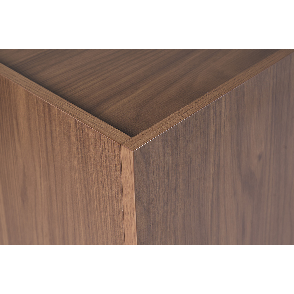 Buffet vintage finition bois foncé noyer 4 portes L180 cm SANAA noyer, MILIBOO