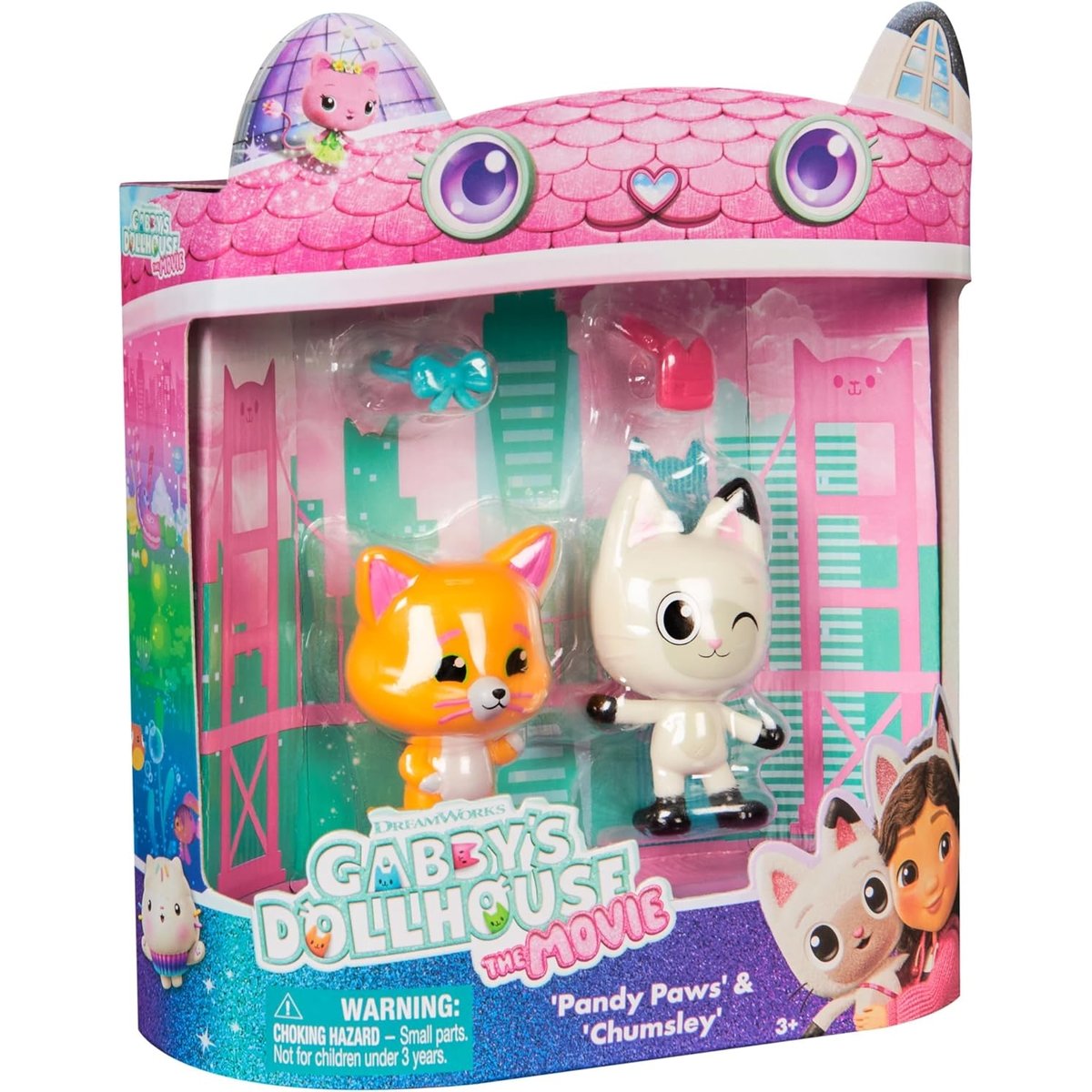 Gabby's Dollhouse: Le Film - Panda Pattes & Leopold multicolore, SPIN MASTER