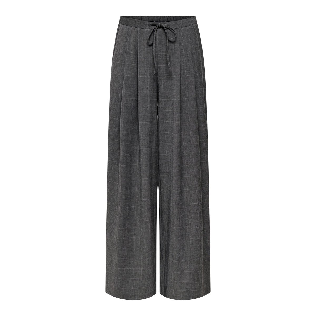 Pantalon À Jambe Large dark grey melange, ONLY