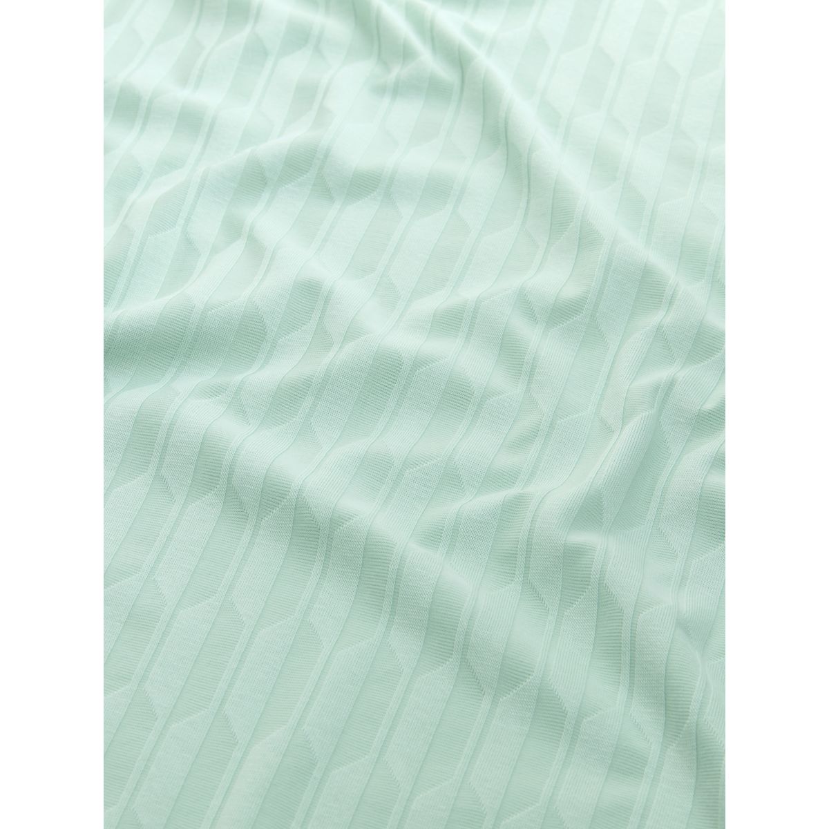 T-shirt texturé en modal de coton signature vert menthe, NEXT