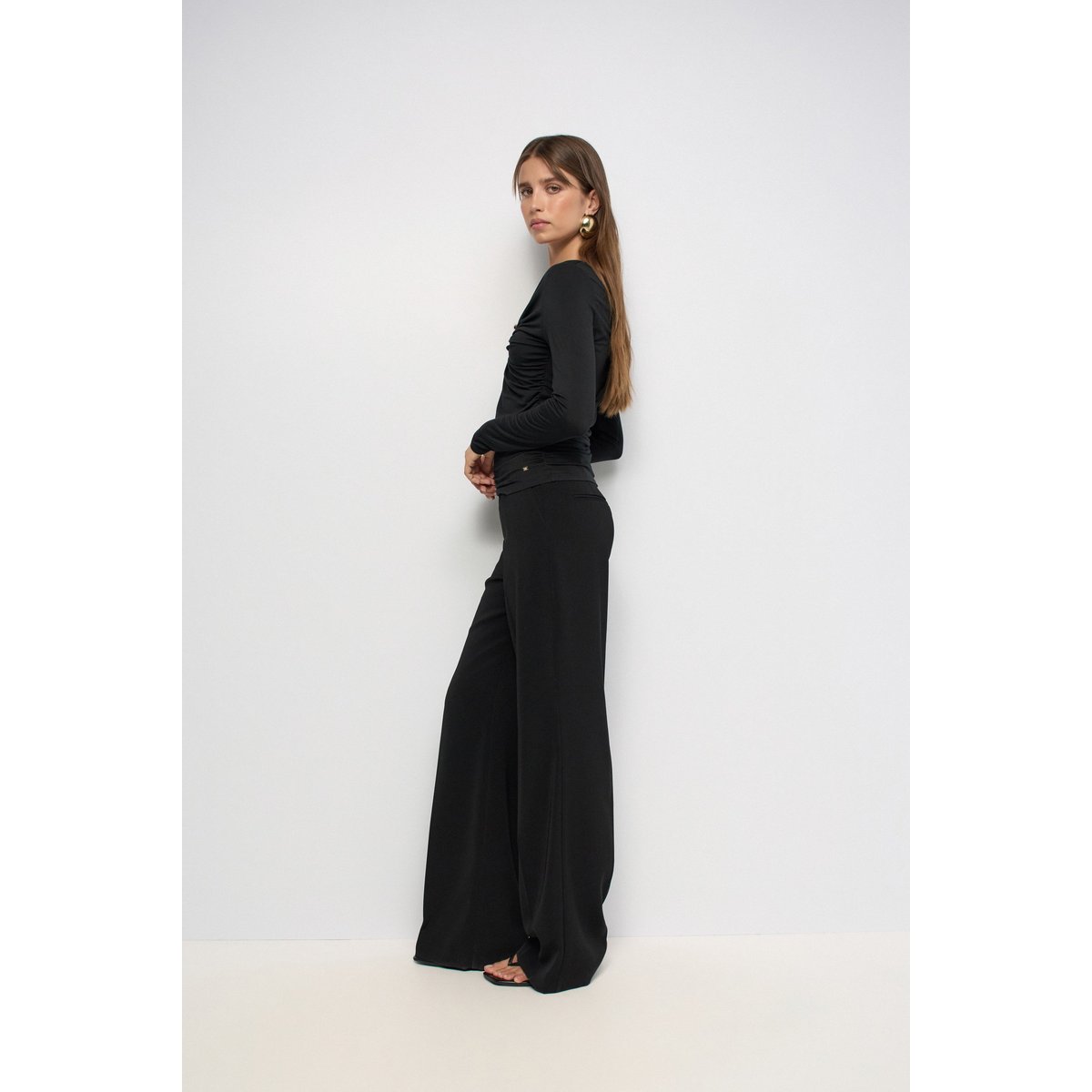 PULL FRONCÉ marron, SALSA JEANS