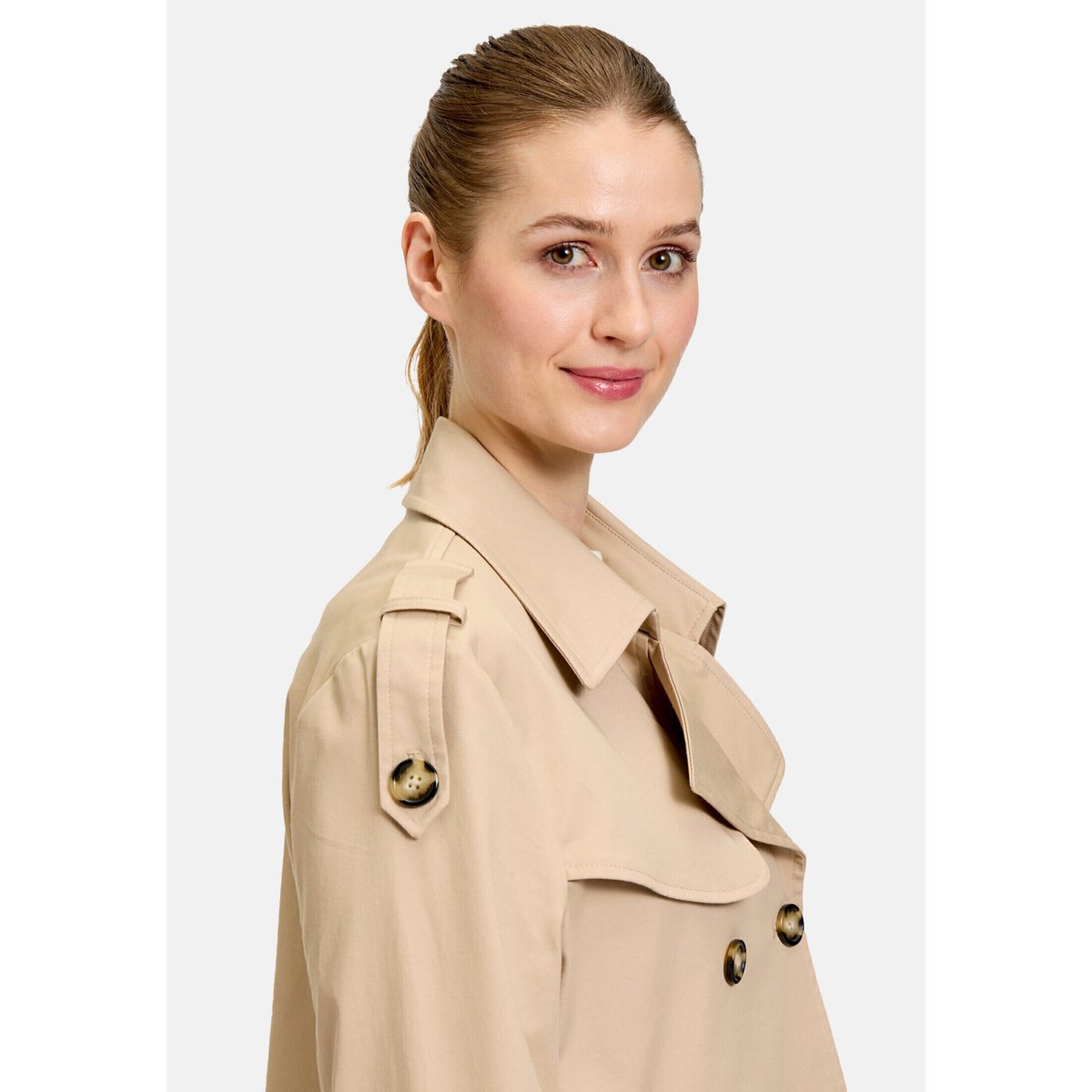 Veste d'été à col beige, AMBER & JUNE