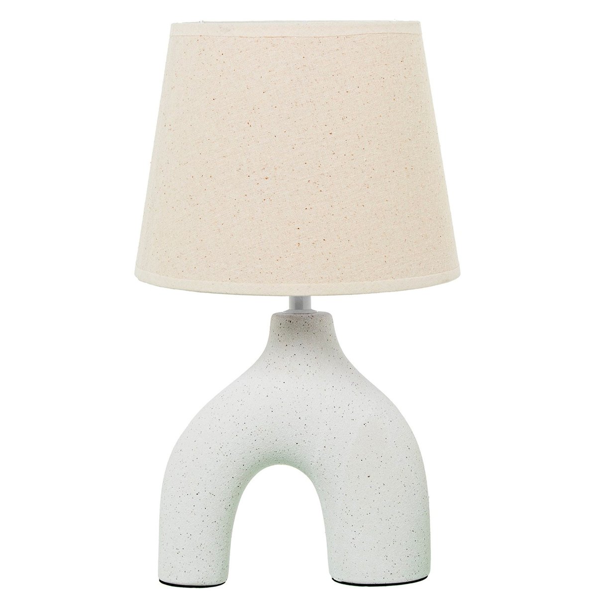 Lampe à poser design en céramique blanche 22x22x38.5cm blanc, WADIGA