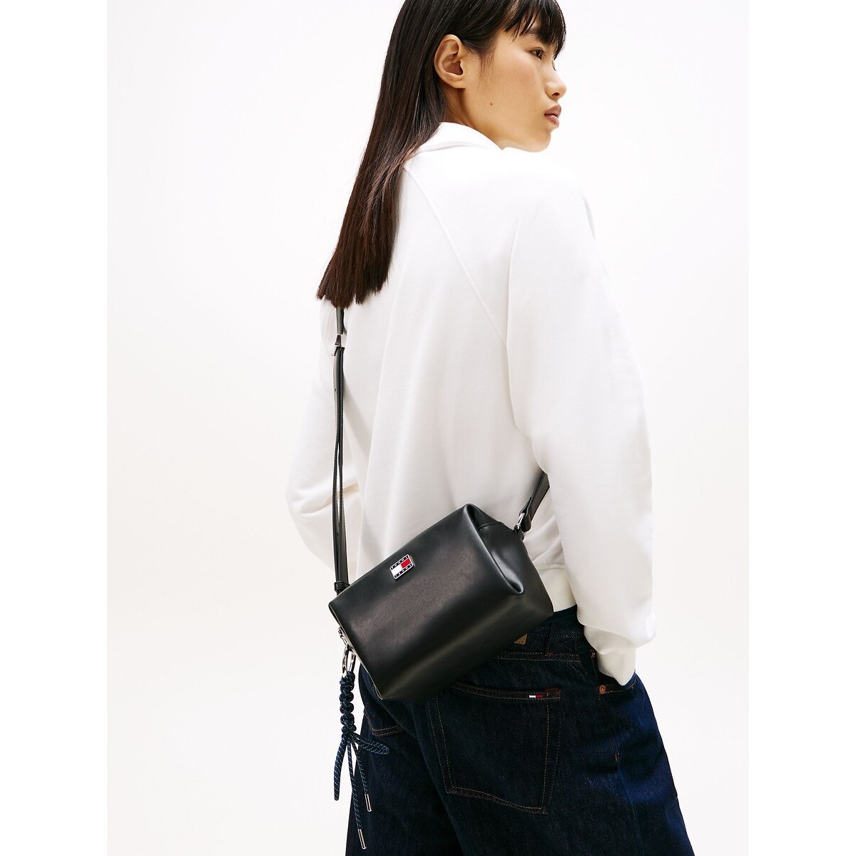 Camera bag a tracolla nero , TOMMY JEANS