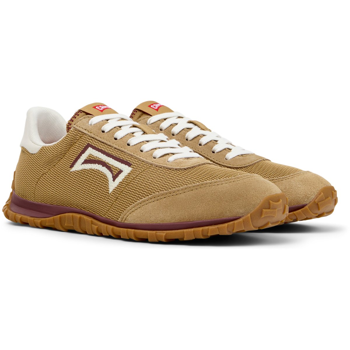 Baskets Drift Walk Cuir daim marron moyen, CAMPER
